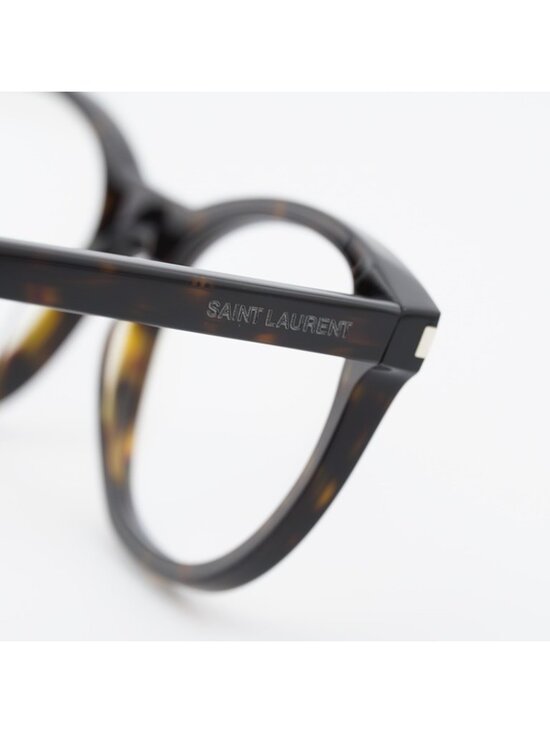 Saint Laurent SL471 002 Eyeglasses Havana 53mm Square Frame main image 7